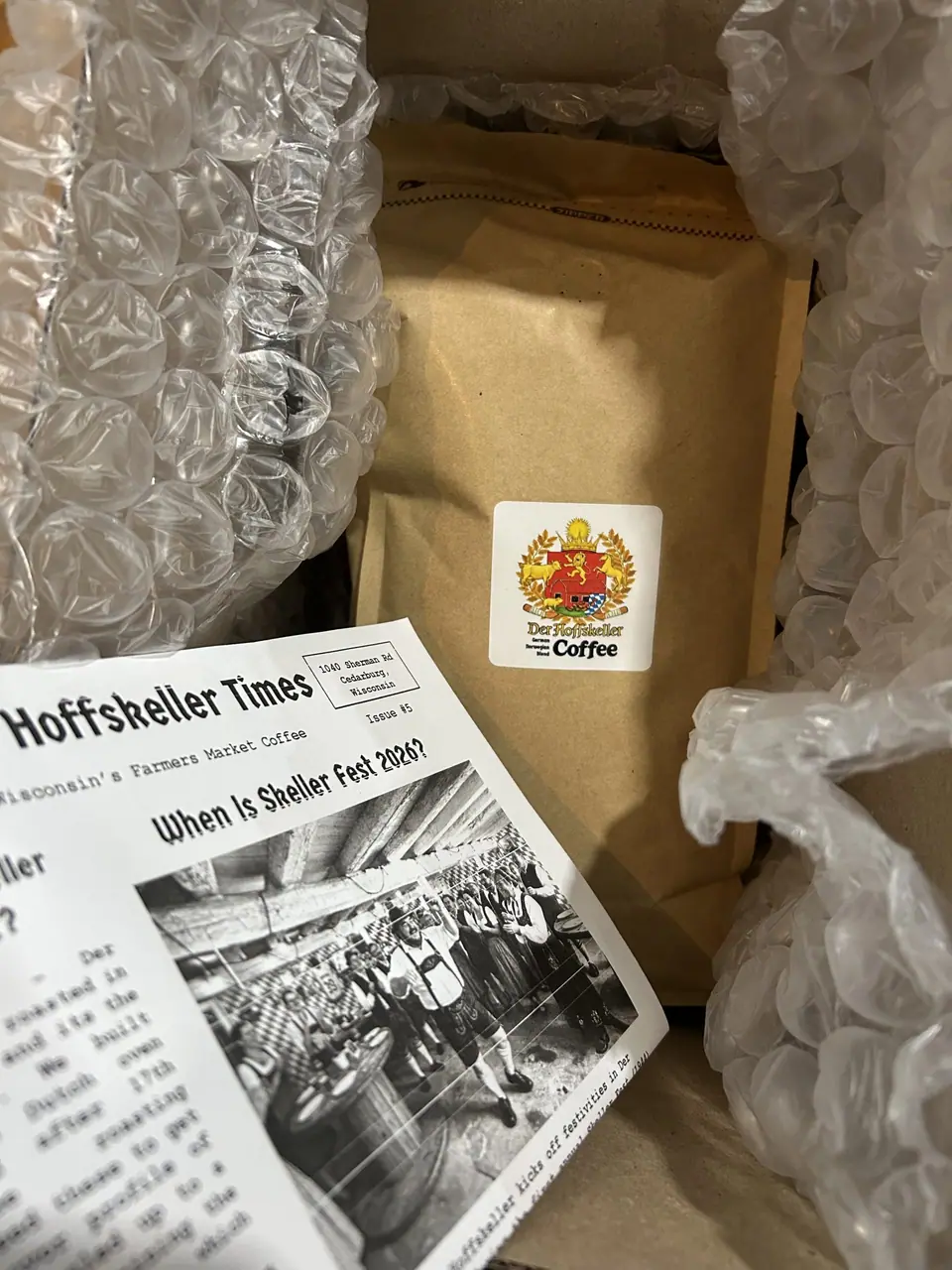 Big Hoff Bag Order Delivery Box Der Hoffskeller Coffee